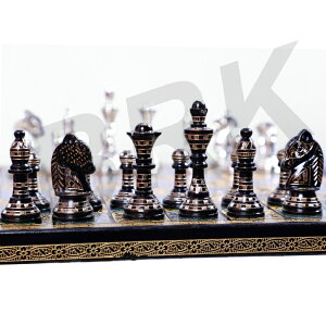 �`�F�X�Z�b�g Brass Chess Set For Adults Large Chess Sets and Board Chess Game Pieces Collectible Chess Board Hand Carved Game Boards 12"x12" �y���s�A���i�z