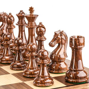 �`�F�X�Z�b�g AMEROUS High Polymer Weighted Chess Pieces with 4.25'' King - 2 Extra Queens - Gift Package, Standard Tournament Chessmen for Chess Board or Replacement of Missing Pieces (Chess Pieces Only) �y���s�A���i�z