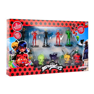 �~���L�����X �t�B�M���A�Z�b�g Miraculous Ladybug Collectible Figures | 12 Miraculous Ladybug Figures Out of 16 Collectibles in 1 Pack | 6 Figures and 2 Rare Hidden Mystery Figures by P.M.I. (Assortment A) �y���s�A���i�z