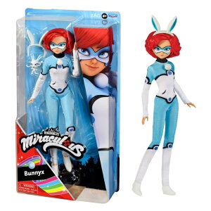 �o�j�b�N�X Miraculous Ladybug Bunnyx 10.5 Fashion Doll with Fluff Kwami and Bunny Ears Headband by Playmates Toys �y���s�A���i�z