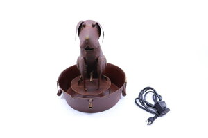K[f  CeA u^  ̃IuWF EH[^[tH[t@Ee Park Hill Collection Best Friend Dog Fountain Spitter with Pump is Great Decor for Patio, Deck and Home, Folk Art Inspired Metalwork