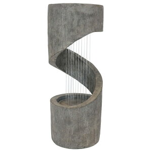 K[f  CeA u^  ̃IuWF EH[^[tH[t@Ee Sunnydaze Outdoor Water Fountain - Showering Spiral Water Fountain Feature - LED Light - Patio, Backyard, Garden Decor - Contemporar