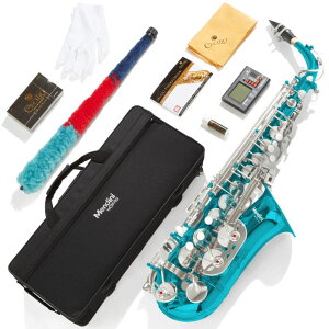 AgTbNXtH Mendini By Cecilio Eb Alto Saxophone P[X `[i[ }EXs[X 10 [h |PbgubN Mendini By Cecilio Eb Alto Saxophone - Case, Tuner, Mouthpiece, 10 Reeds, Pocketbook- MAS-BK r E Flat Musica