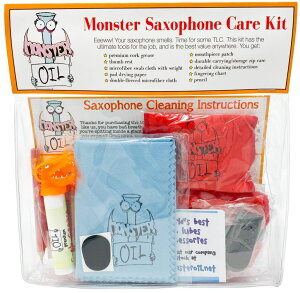 �����X�^�[ �T�b�N�X �N���[�j���O�L�b�g �X���u �R���N�O���X�Ȃ� Monster Saxophone Care and Cleaning Kit | Swabs, Cork Grease, and More! Everything You Need to Take Care of and Clean Your Saxophone! �y���s�A���i�z
