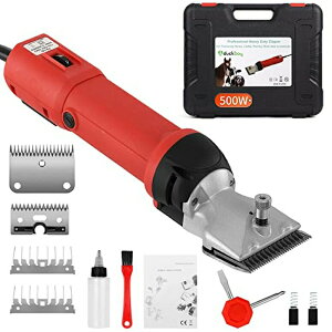 ƒ{poJ nAArAƒ{̃g~O DUCKBOY Heavy Duty Clippers for Thick Coats Animals, 500W Professional Electric Shearing Machine for Horse Pony Cattle and Large Dogs Livestocks Grooming, 6 Speed & 2 Detachable Shearin 