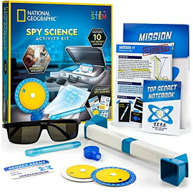 ナショナルジオグラフィック おもちゃのスパイ 科学セット NATIONAL GEOGRAPHIC Spy Science Kit - Kids Spy Activity Set, Complete 10 Secret Spy Missions with Spy Gadgets for Kids and Spy Gear, Kids Detective Kit, Science Kits for Kids, 【並行輸入品】