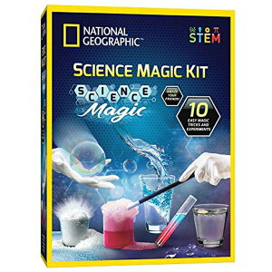�i�V���i���W�I�O���t�B�b�N ���@�̉��w�Z�b�g NATIONAL GEOGRAPHIC Magic Chemistry Set - Perform 10 Amazing Easy Tricks with Science, Create a Magic Show with White Gloves & Magic Wand, Great STEM Learning Science Kit for Boys and Gi �y