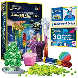 �i�V���i���W�I�O���t�B�b�N �A���[�W���O�P�~�X�g���[�Z�b�g NATIONAL GEOGRAPHIC Amazing Chemistry Set - Mega Chemistry Kit with Over 15 Science Experiments, Make Glowing Worms, a Crystal Tree, Fizzy Solutions, and More, Great STEM