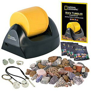 �i�V���i���W�I�O���t�B�b�N �X�^�[�^�[ ���b�N �^���u���[ �L�b�g NATIONAL GEOGRAPHIC Starter Rock Tumbler Kit - Durable Leak-Proof Rock Polisher for Kids - Complete Rock Tumbling Kit - Geology Hobby Science Kit, Rocks and Crystal