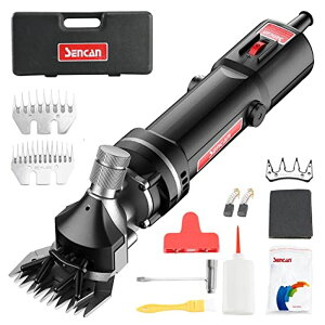 ƒ{poJ r SENCAN 750W Sheep Shears Heavy-Duty Farm Livestock Grooming Kit for Sheep Equine Goats Cattle and Large Thick Coat Animals 6 Adjustable Speeds and Sharp Blades for Fast and Easy Shearing ysAiz