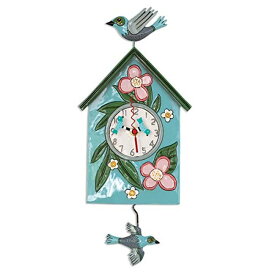 アレン デザイン 振り子時計 バードハウス Allen Designs P1994 Swinging Pendulum Birdhouse Design Blessed Nest 8 inches X 16.5 inches … 【並行輸入品】