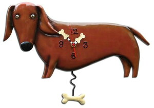�A���� �f�U�C�� �U��q���v �_�b�N�X�t���h Allen Designs P9018 Swinging Pendulum Clock Oscar The Dachshund 16.25 Inches X 11 inches �y���s�A���i�z