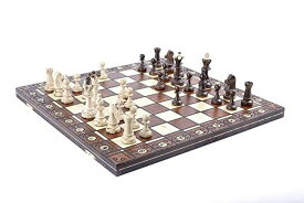 チェスセット Wegiel Chess Set - Consul Chess Pieces and Board - European Wooden Handmade Game - JUNIOR 【並行輸入品】