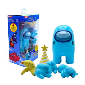 アモングアス アモンガス Just Toys LLC Among Us Action Figures Series 2 (Aquamarine w/Party Hat) 【並行輸入品】