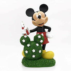 ガーデンライトLEDソーラーライト ソーラーパワー Large Mickey Mouse Topiary Garden Statue, Official Disney Product, Large 14 Inches Tall and 7 Inches Wide, Made of Stone Resin. 【並行輸入品】