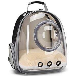 �C���R ���� �o�[�h �g���x���L�����A�[ Bubble Cat Carrier Backpack, Transparent Pet Carrier Backpack for Small Puppy and Bunny, Space Capsule Bubble Cat Backpack Carrier, Airline Approved Waterproof Green Pet Backpack for Small Dog �y��