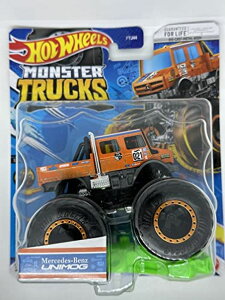 �z�b�g�E�B�[�� �����X�^�[�g���b�N Hot Wheels Monster Trucks - Mercedes-Benz UNIMOG - 2023 Case C / 3 - Orange - Ships Bubble Wrapped in a Box �y���s�A���i�z