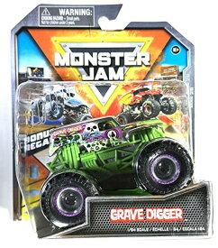 ホットウィール モンスタートラック Monster Jam - Grave Digger - Chrome with Green Chassis - Series 26 - Mint/NrMint - Ships Bubble Wrapped in a Box with Fill 【並行輸入品】