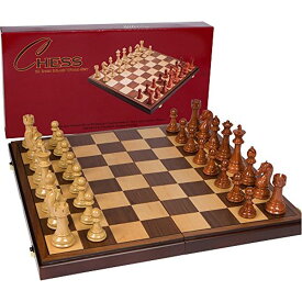 チェスセット Abigail Chess Inlaid Wood Folding Board Game with Pieces, Extra Large 21 Inch Set 【並行輸入品】