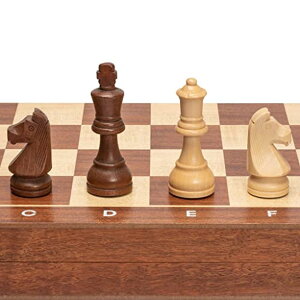 `FXZbg Husaria Professional Staunton Tournament No. 6 Wooden Chess Game Set with 2 Extra Queens, 3.9-inch Kings ysAiz