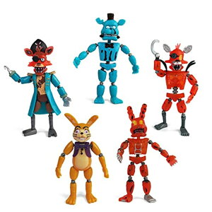 FNAF 5�i�C�c Toysvill Inspired by Five Nights at Freddy's | Pirates | Freddy's Action Figures Toys (FNAF) Set of 5 [Freddy, Bonnie, Fazbear, Curse of Dreadbear and Captain Foxy] �y���s�A���i�z