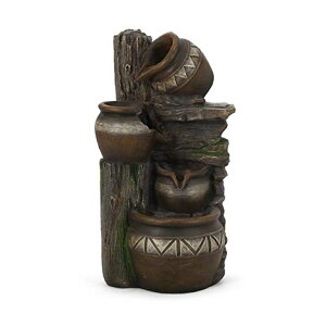 K[f  CeA u^  ̃IuWF EH[^[tH[t@Ee Christopher Knight Home Bartow Outdoor Fountain, Brown + Gray ysAiz