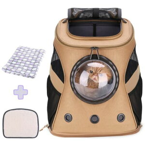 �C���R ���� �o�[�h �g���x���L�����A�[ LOLLIMEOW Large Pet Carrier Backpack, Bubble Backpack Carrier for Fat Cats and Puppies,Airline-Approved(Khaki) �y���s�A���i�z