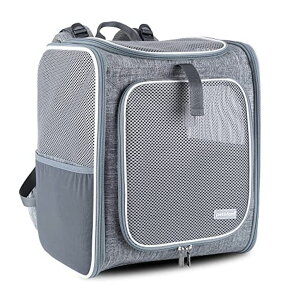�C���R ���� �o�[�h �g���x���L�����A�[ Pet Backpack Carrier for Medium Cats, Kitty and Puppy, Well Padded, 4 Pockets, More Breathable, Easy Storage �y���s�A���i�z