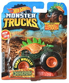 ホットウィール モンスタートラック Hot Wheels Monster Trucks Motosaurus - Includes Connect and Crash 【並行輸入品】