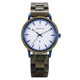 ボボバード BOBO BIRD ウッドウォッチ 木製腕時計 男性用 腕時計 メンズ ウォッチ ホワイト GT022 【並行輸入品】