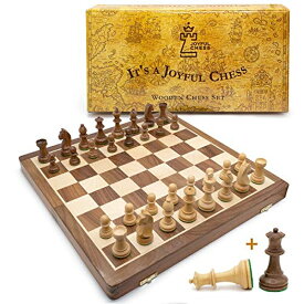 チェスセット 15" Chess Set ? Chess Board Game Adults ? Wooden Chess Set Adults Kids ? Wooden Chess Sets Adults Storage 【並行輸入品】