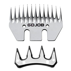 ƒ{poJ r 13 Teeth Straight Replacement Blades for Sheep Shears, Professional Stainless Steel Sheep Shearing Clipper Blades for Sheep Alpacas Goats ysAiz