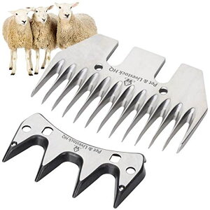 ƒ{poJ r Pet & Livestock HQ | Shearing Blades 380W Sheep Clippers - Replacement for Oster, Lister, Heiniger, Detachable Animal Trimmer Shears for Grooming Goats, Lambs, Llamas, Alpacas ysAiz