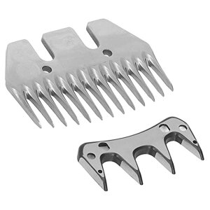 ƒ{poJ r Wool Clippers Replacement Blade, Sheep Shears Blade High Carbon Steel Straight 13 Tooth Electric Wool Cutter Goat Clipper Scissor, nozzles ysAiz