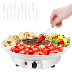 ��� ���� ��̃I�u�W�F �e�[�u���g�b�v�t�@�E���e�� �C���e���A���� 8.79oz MINI Electric Chocolate Melting Pot,Melting Fondue Set with 4PCS Forks,Cute Chocolate Fondue Fountain,Warmer Machine for Milk Chocolate,Cheese,Butter,Cand