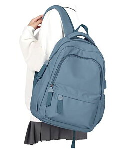 �C���R ���� �o�[�h �g���x���L�����A�[ winspansy Small Backpack For School Girls Boys Aesthetic Lightweight Travel Daypack Simple Cute Backpack For Women Men College High School Bookbag Fit 14 Inch Laptop With USB charging port, Blu �y��