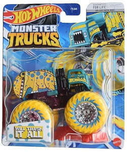 �z�b�g�E�B�[�� �����X�^�[�g���b�N Hot Wheels Monster Trucks Will Trash It All, Wheel Cool 1/6 Connect and Crash Car �y���s�A���i�z