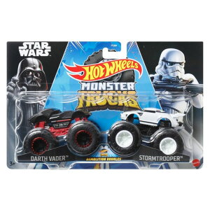 zbgEB[ X^[gbN Hot Wheels Monster Trucks Demolition Doubles - Metal Cars 1/64 - Darth Vader Vs Stormtrooper ysAiz