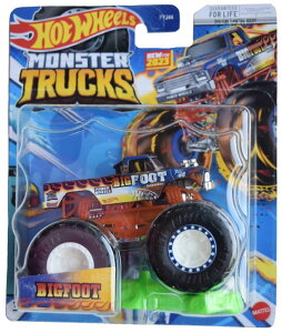 ホットウィール モンスタートラック Hot Wheels Monster Trucks Bigfoot, Mash & Crash 1/4 Connect and Crash Car 【並行輸入品】