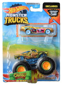 zbgEB[ X^[gbN Hot Wheels Monster Trucks Chassis Snapper, Includes Crushed Die Cast Car - Chassis Snapper ysAiz