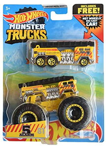 zbgEB[ X^[gbN Hot Wheels Monster Trucks 5 Alarm, [Yellow] Includes Die Cast Car 1:64 Scale ysAiz