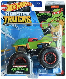 ホットウィール モンスタートラック Hot Wheels Monster Trucks Raphael, Teenage Mutant Ninja Turtles Connec and Crash Car 【並行輸入品】