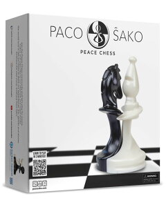 `FXZbg Paco Sako Peace Chess Game, Super Fun for Chess Lovers, Make Peace While Playing Chess Foe 2 players, not War - Board Game for Peace Makers ysAiz
