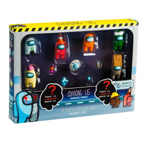 AOAX AKX Among Us Action Figures Series 3 - Pack of 8 Collectible Figurines - Official Among Us Toys for Boys & Girls - Collect All Crewmates from The Among Us Video Game - Imposter (Style A) ysAiz