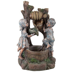 K[f  CeA u^  ̃IuWF EH[^[tH[t@Ee Pure Garden W150178 Lighted Antique Design Outdoor Water Fountain, Bronze ysAiz