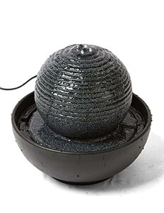 ��� ���� ��̃I�u�W�F �e�[�u���g�b�v�t�@�E���e�� �C���e���A���� SEINHIJO Indoor Fountain Tabletop Water Fountain Fengshui Cascading Waterfall Table Centerpiece Decor Modern Sculpture Gifts LED Lights 9.0inch �y���s�A��
