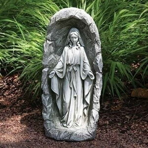 �K�[�f�����C�gLED�\�[���[���C�g �\�[���[�p���[ 18.75 Distressed Solar Powered LED Our Lady of Virgin Mary Outdoor Garden Statue �y���s�A���i�z