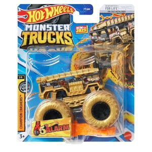 zbgEB[ X^[gbN Hot Wheels Monster Trucks 5 Alarm, Includes Connect and Crash Car [Gold] ysAiz