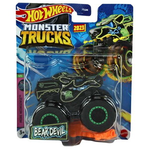 zbgEB[ X^[gbN Hot Wheels Monster Trucks 2023 1:64 Scale More Neon Sense 3/5 Bear Devil ysAiz