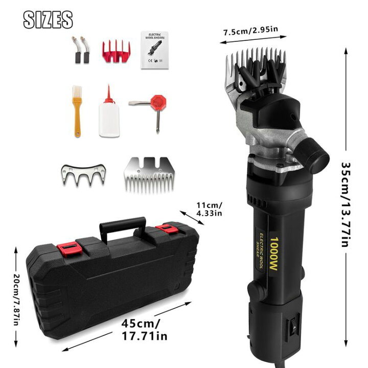 Sheep Shears Electric Clippers 380W Professional Farm Livestock Shearing Machine Grooming Kit Animal Hair Cutting High Efficiency
